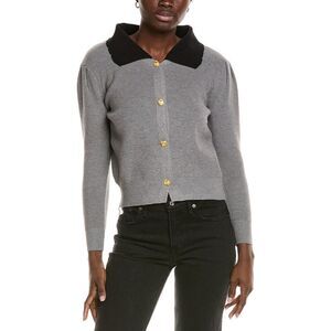 Madison Miles Womens  Cardigan, Gray
